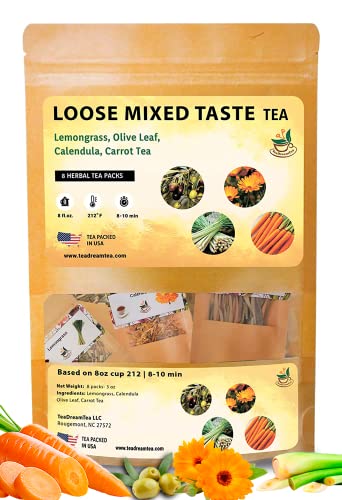 Loose Herbal Tea Sampler, 8 Tea Packs - TeaDreamTea