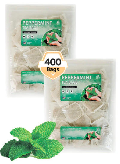 Peppermint Tea Bags – Caffeine-Free Digestive Relief & Relaxation Brew