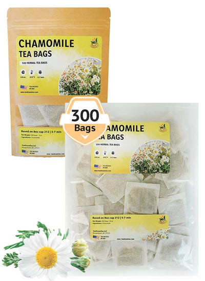 Chamomile Tea Bags – Caffeine-Free Sleep & Relaxation Brew