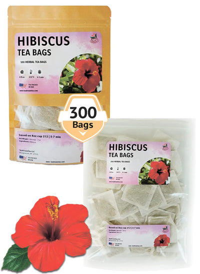 Hibiscus Tea Bags – Caffeine-Free Immune Support Brew