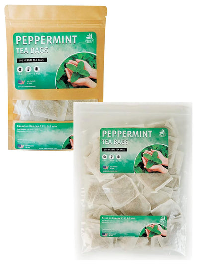 Peppermint Tea Bags – Caffeine-Free Digestive Relief & Relaxation Brew