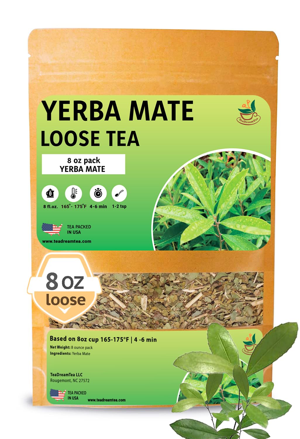 Yerba Mate Loose Leaf Tea - Energy & Focus Brew