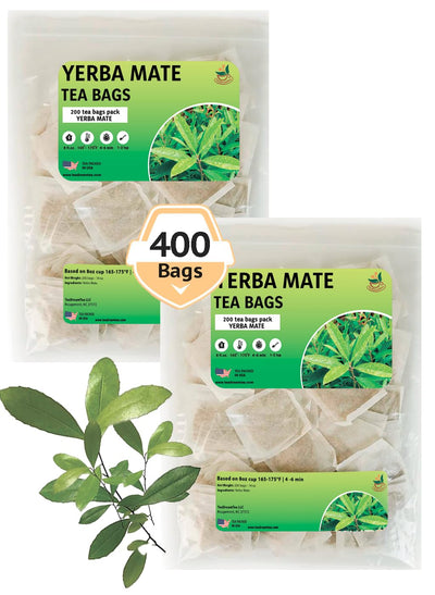 Yerba Mate Tea Bags - Energy & Focus Brew