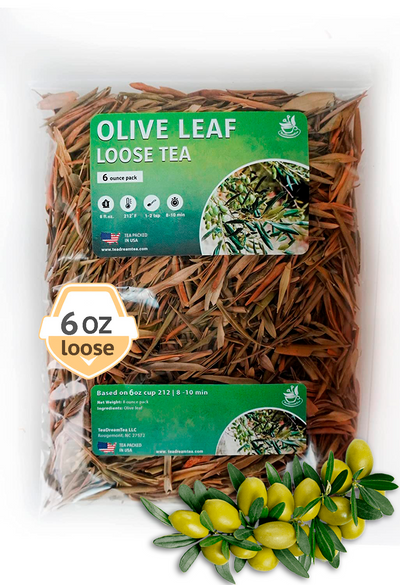 Olive Leaf Tea Loose Leaf – Size 4, 6 and 8 ounces - TeaDreamTea
