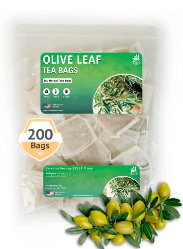 Olive Leaf Tea Bags - Size 50, 100 and 200 bags - TeaDreamTea