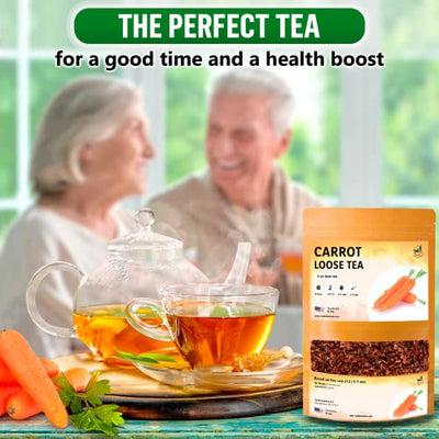 Carrot Tea Loose Leaf Bulk - Size 4, 6 and 8 ounces - TeaDreamTea