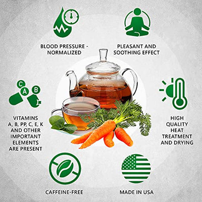 Carrot Tea Loose Leaf Bulk - Size 4, 6 and 8 ounces - TeaDreamTea