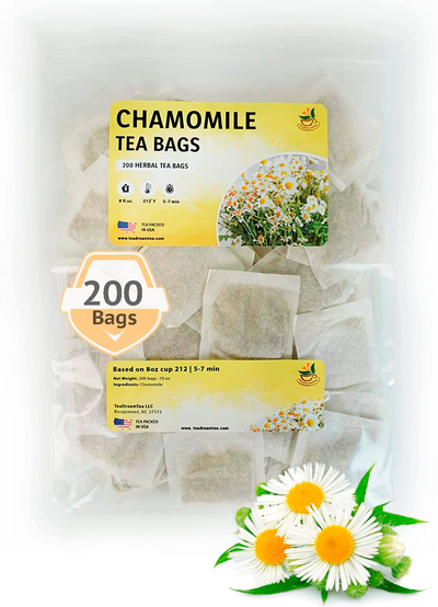 Chamomile Tea Bags - Size 50, 100 and 200 bags - TeaDream Tea